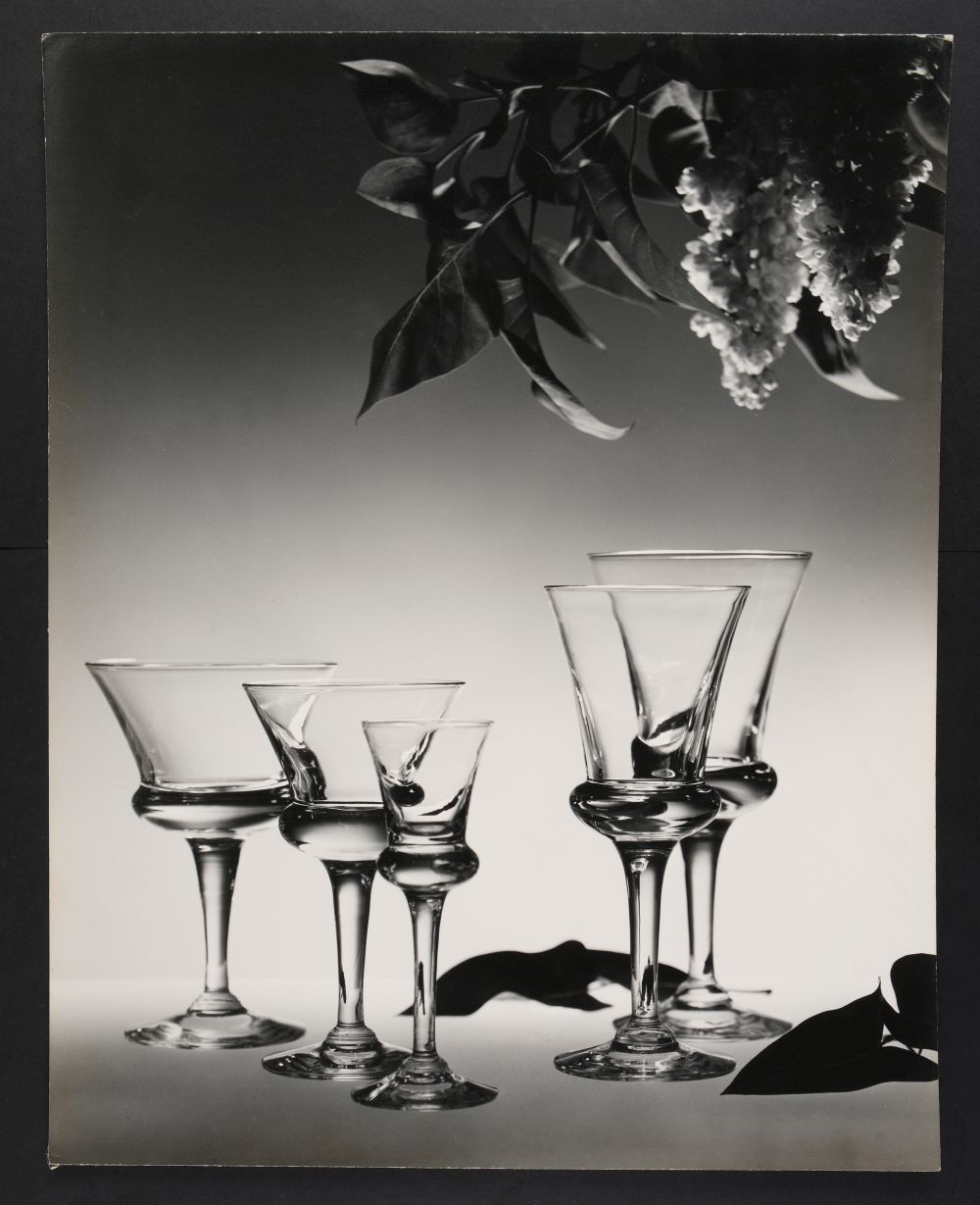 * Glassware & Cutlery. A portfolio of 14 large gelatin silver print photographs, 1960s - Image 9 of 15