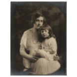 * Christie (Agatha, 1890-1976). Portrait of Agatha Christie and her young daughter Rosalind, 1923