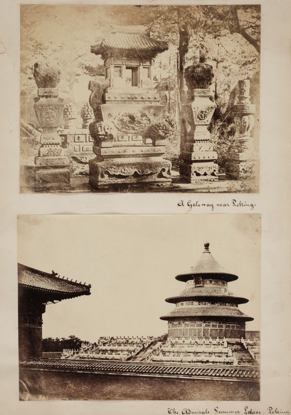 * Beato (Felice, 1832-1909). A group of 4 albumen prints, 1860