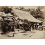 * Attributed to Charles Leander Weed (1824-1903). Temple in Japan, c. 1867, albumen print