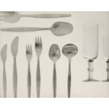 * Glassware & Cutlery. A portfolio of 14 large gelatin silver print photographs, 1960s