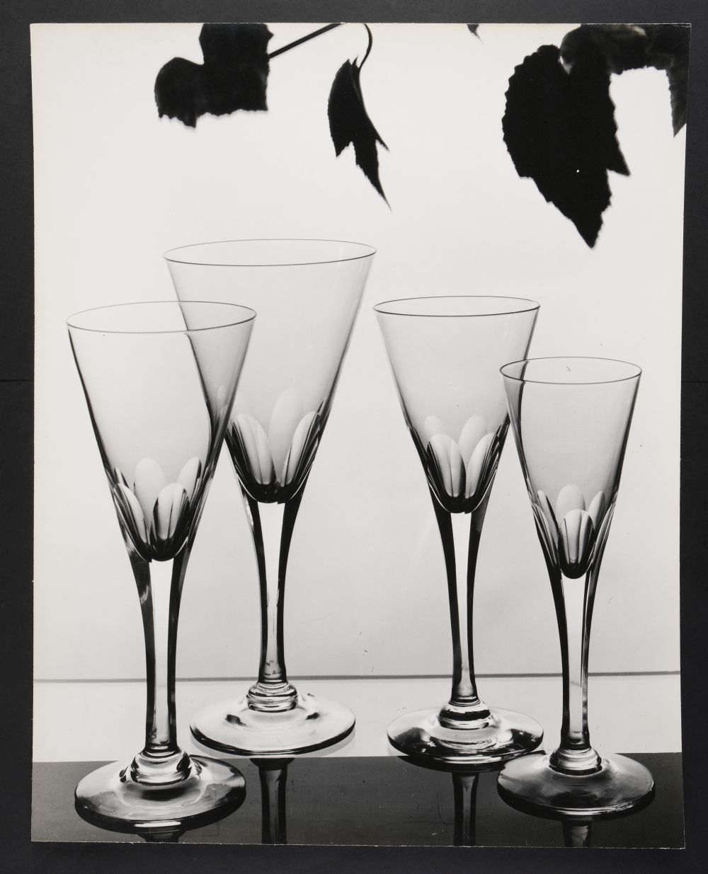 * Glassware & Cutlery. A portfolio of 14 large gelatin silver print photographs, 1960s - Image 8 of 15