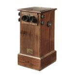 * World War II - Stereoscope. A desktop wooden stereoscope, 20th century