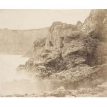 * Sutton (Thomas, 1819-1875). Rocks and waves, Jersey, 1854, Blanquart-Evrard process print