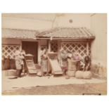 * Japan. A group of approx. 200 colour-tinted & uncoloured albumen prints of Japan, 19th century