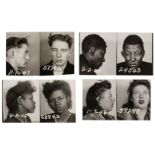 * Police mug shots. A group of 24 pairs of mug shots of American men and women, c. 1960s