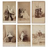 * Tom Thumb. Mr and Mrs General Tom Thumb by Brady, 1860s, albumen print