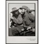 * Korda (Alberto). Fidel Castro & Camilo Cienfuegos entering Havana on 8 January 1959, printed c.