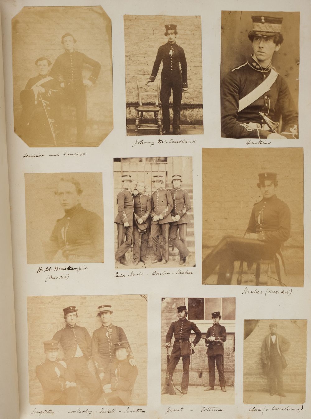 * Military Album. An album of 71 photographs, possibly some by Aaron Edwin Penley - Image 31 of 48