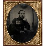 * Sixth-plate ambrotype of a British soldier, c.1860