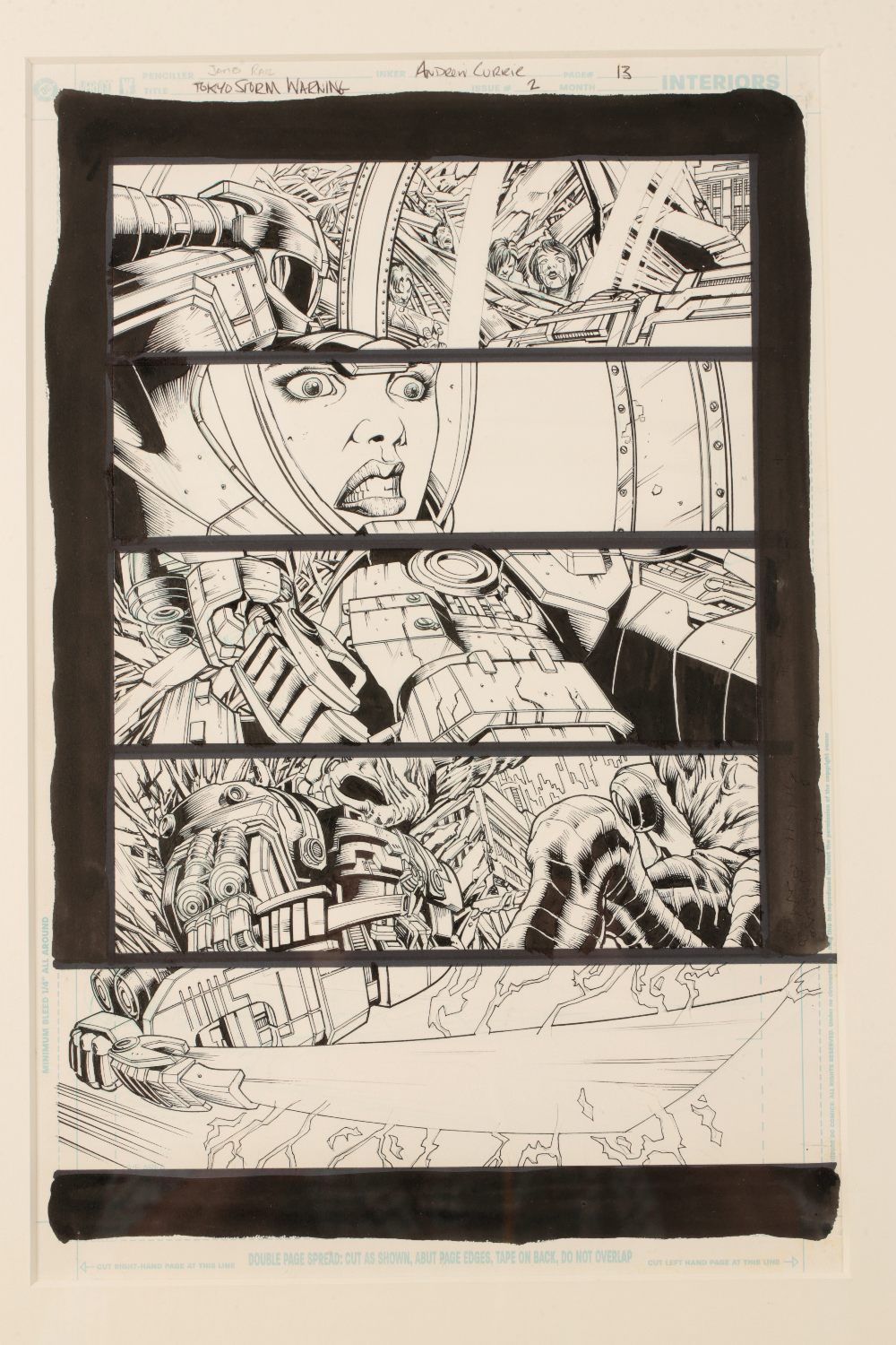 •COMIC BOOK INTEREST: STAR TREK Seven original hand drawn and inked pages - Image 8 of 9