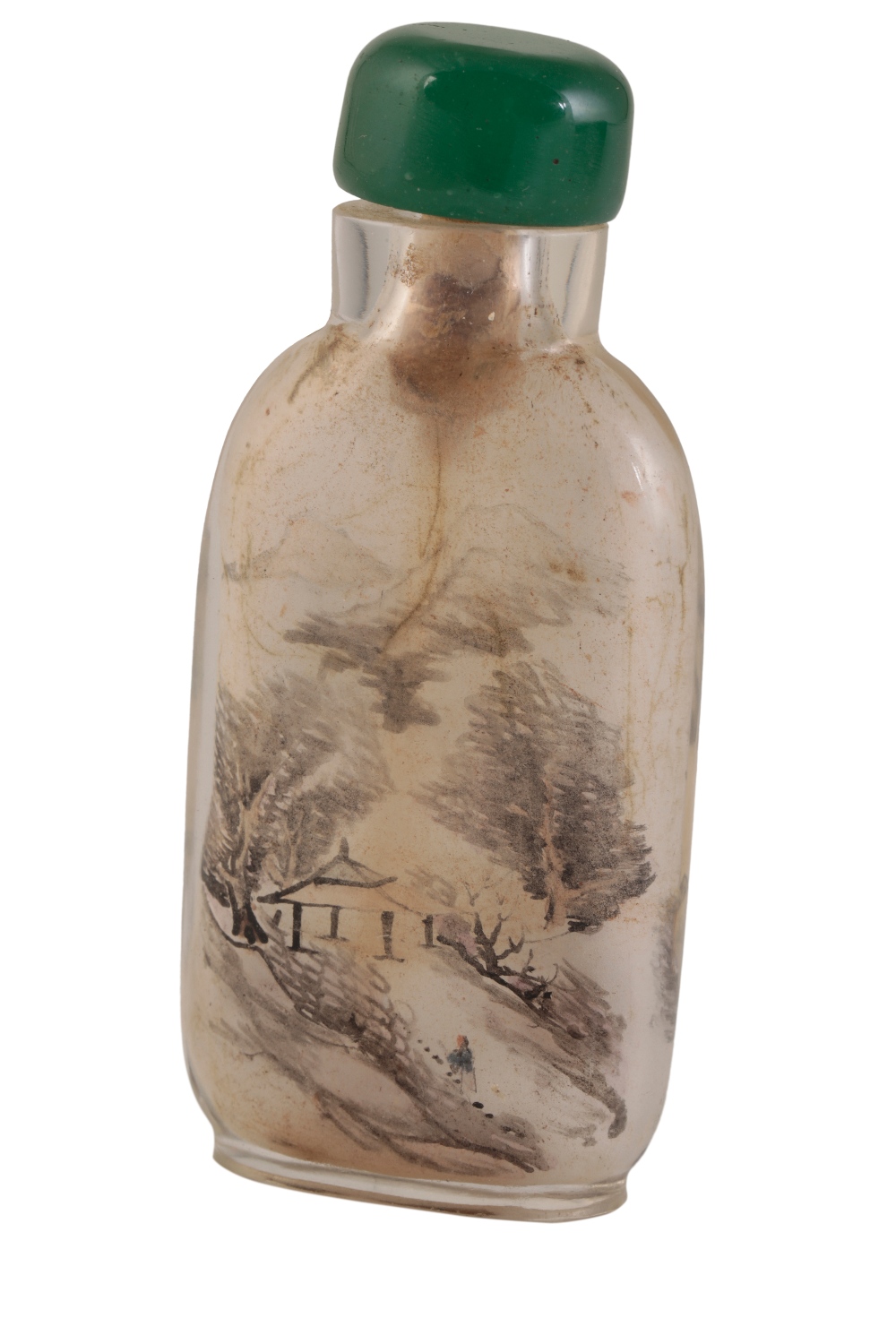 INSIDE-PAINTED GLASS SNUFF BOTTLE, BY ZHOU LEYUAN - Image 2 of 2