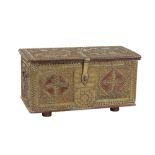 LEVANTINE BRASS STUDDED HARDWOOD CHEST