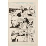 •COMIC BOOK INTEREST: STAR TREK Seven original hand drawn and inked pages