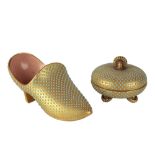 COALPORT 'JEWELLED' SLIPPER