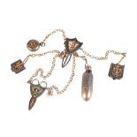 19TH CENTURY MIXED METAL CHATELAINE