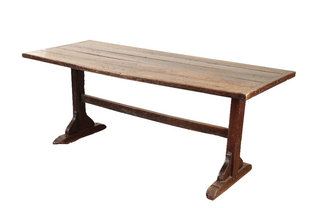 AN OAK REFECTORY OR TAVERN TABLE