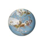 CREIL ET MONTEREAU CLOISONNE TYPE AESTHETIC MOVEMENT CERAMIC CHARGER