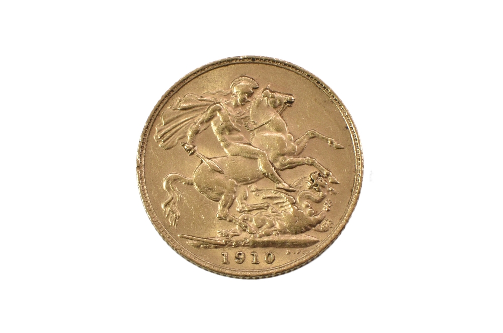 1910 GOLD SOVEREIGN 22ct Gold. 7.98g - Image 2 of 4