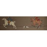 AFTER CECIL ALDIN (1870-1935) Three printed panels from a hunting frieze