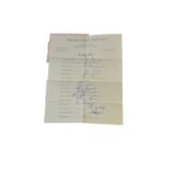 AUTOGRAPHS: SET OF AUSTRALIAN CRICKET TEAM 1957-58 SOUTH AFRICAN CRICKET TOUR AUTOGRAPHS