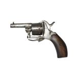 BELGIAN SIX SHOT PIN FIRE POCKET PISTOL