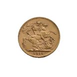 1911 GOLD SOVEREIGN 22ct Gold. 7.98g