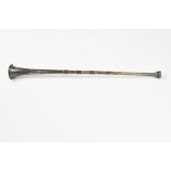 MINIATURE SILVER BANDED COACHING HORN