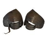 PAIR OF ARMOUR PAULDRONS 17th century (2)