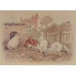 AFTER G H JALLAND (fl. 1888-1908) Set of four humourous hunting prints