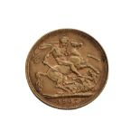 1907 GOLD SOVEREIGN 22ct Gold. 7.98g