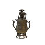 BRASS ASHANTI/AKAN GOLD DUST CONTAINER