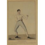 BOXING INTEREST: THREE PORTRAITS OF PUGILISTS featuring Jack Randall, Joshua Hudson and John Langan