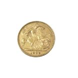 1903 GOLD HALF SOVEREIGN 22ct Gold. 3.98g