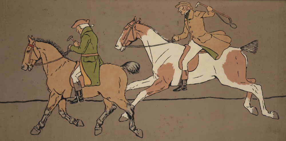 AFTER CECIL ALDIN (1870-1935) Three printed panels from a hunting frieze - Image 5 of 5