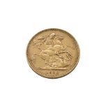 1887 GOLD SOVEREIGN 22ct Gold. 7.98g