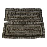 TWO SOUTH PACIFIC (POLYNESIAN) TAPA CLOTHS