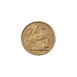 1910 GOLD SOVEREIGN 22ct Gold. 7.98g