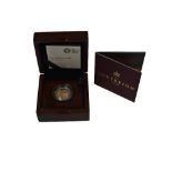 2018 SOVEREIGN In Royal Mint case of issue. Weight 7.98g.