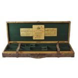 W. RICHARDS & CO. OF NEW BOND STREET, LONDON : A DOUBLE OAK AND LEATHER GUN CASE