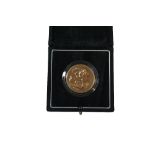 CASED ROYAL MINT 1994 GOLD £5 COIN