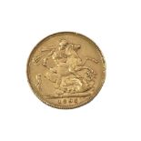 1895 GOLD SOVEREIGN 22ct Gold. 7.98g