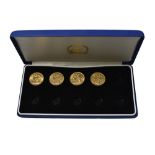 EDWARD VII, SOVEREIGNS, 1904, 1909, 1911, 1914 (4)