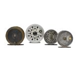 R. RAMSBOTTOM OF MANCHESTER: BRASS FLY REEL