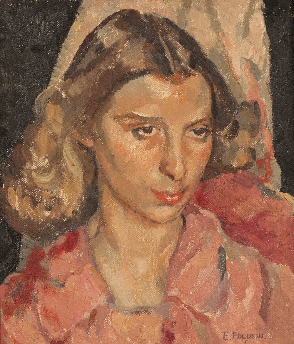 •ELIZABETH VIOLET POLUNIN (1887-1950) 'Pink House, Paraggi'