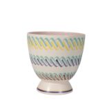 •ALFRED READ FOR POOLE POTTERY: A CONTEMPORARY "FREEFORM" EGG-CUP VASE