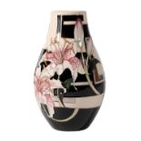 MOORCROFT: A "STARGAZER LILY" NUMBERED EDITION VASE