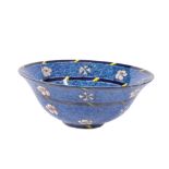 ATTRIBUTED TO SEVRES: AN ENAMELLED CRYSTAL BOWL