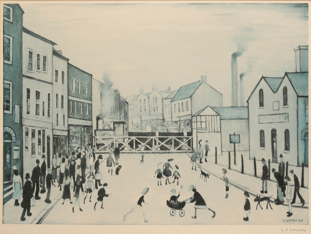 •LAURENCE STEPHEN LOWRY (1887-1976) 'Level Crossing, Burton on Trent'