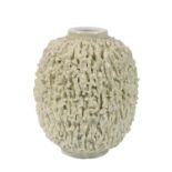 •GUNNAR NYLUND FOR RORSTRAND: A "CHAMOTTE" TEXTURE STONEWARE VASE